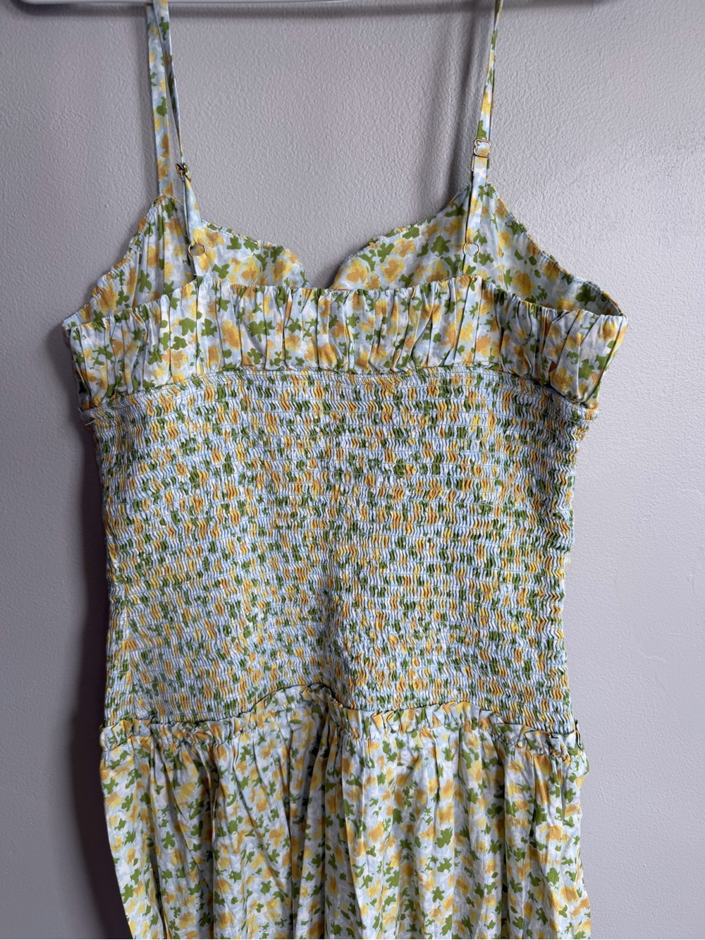 NWT FREE PEOPLE Lavender Daze Dress Green Floral Print M - Picture 11 of 12
